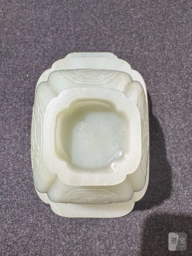 清 青白玉花篮 - 图9